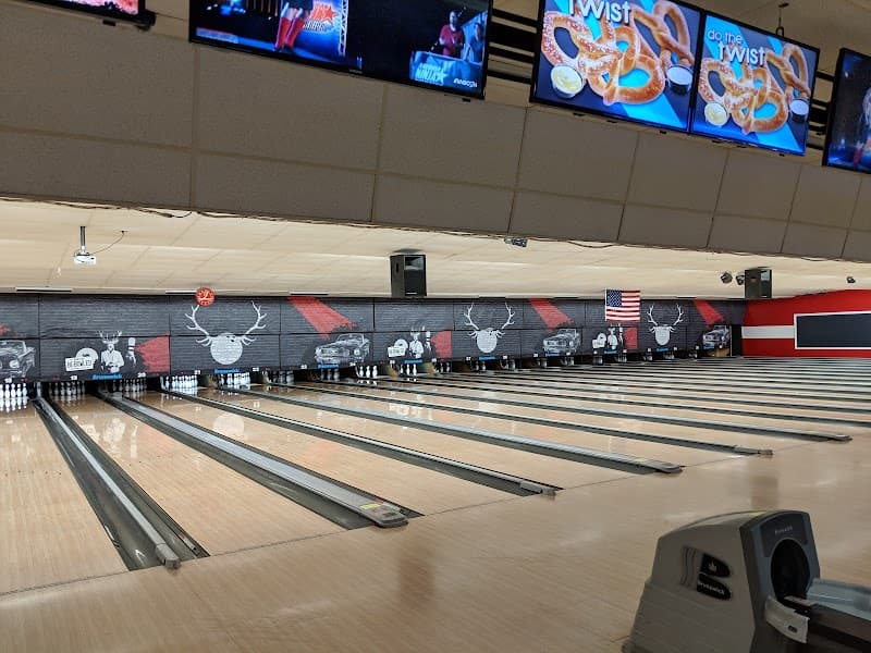 Interior view of AMF Belle Vernon Lanes bowling alley