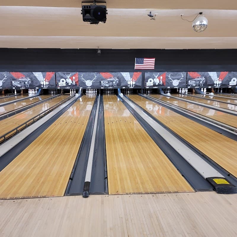 Interior view of AMF Capital Plaza Lanes bowling alley