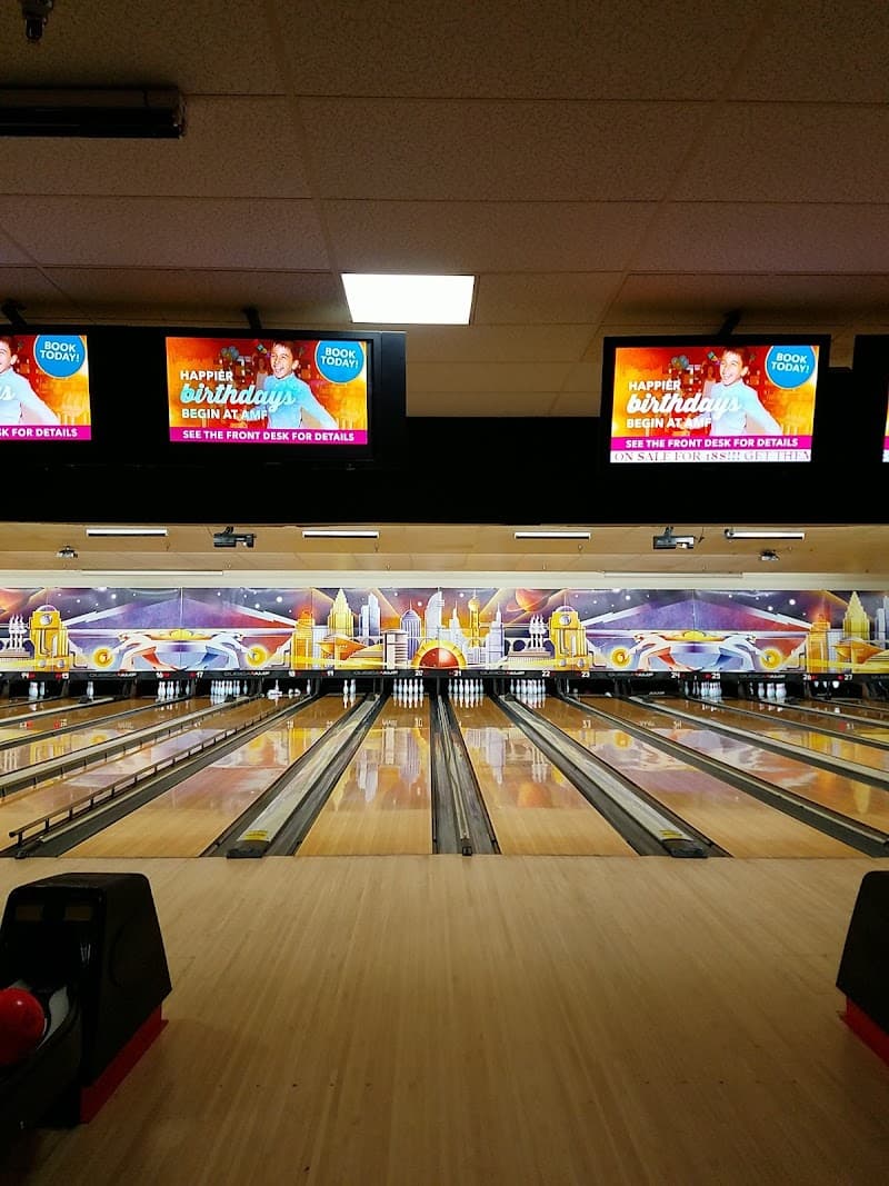 Interior view of AMF Chandler Lanes bowling alley