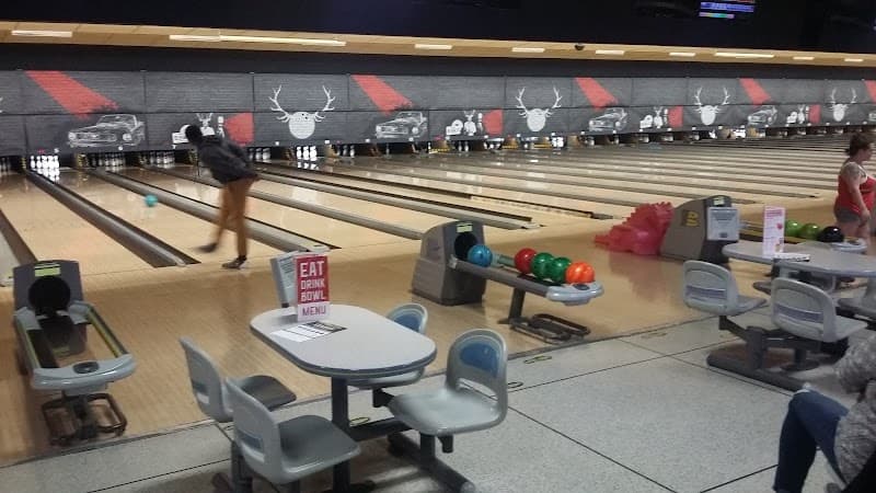 Interior view of AMF North Ridgeville Lanes bowling alley