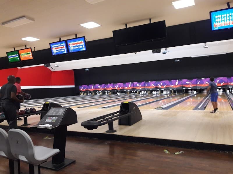 Interior view of AMF Woodlawn Lanes bowling alley