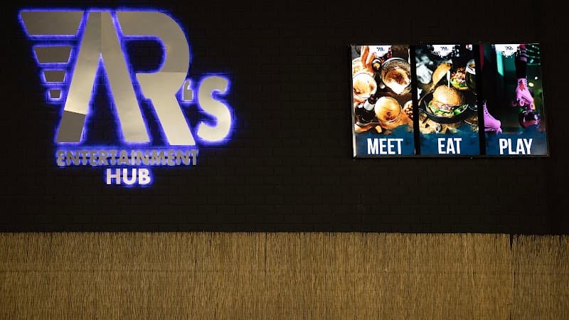 Interior view of ARs Entertainment Hub Baytown bowling alley