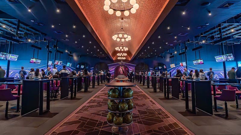 Interior view of Albatross bowling alley