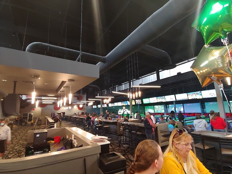 Interior view of All Star Bowling & Entertainment - Valley Fair bowling alley