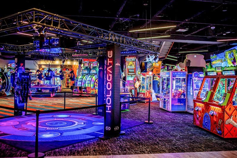 Interior view of Apex Entertainment Virginia Beach bowling alley