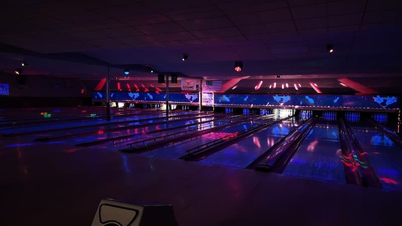 Interior view of Back Mountain Bowl bowling alley