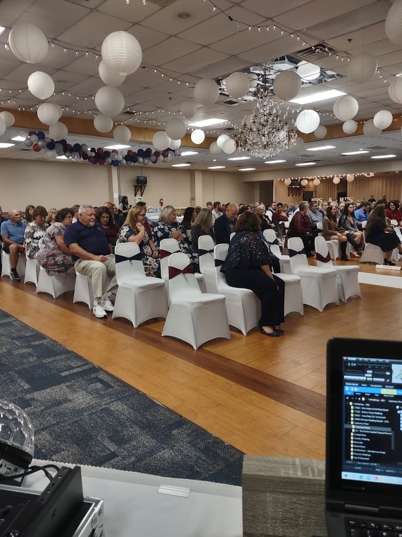 Interior view of Bavarian Aid Society bowling alley