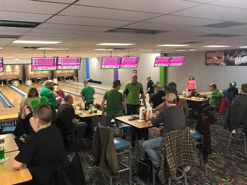 Interior view of Bellaire Lanes & Games bowling alley