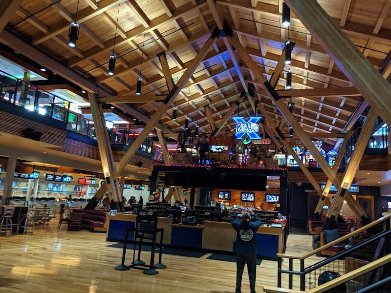 Interior view of Big Al's bowling alley