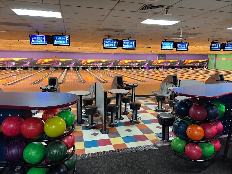 Interior view of Blackiston bowl bowling alley