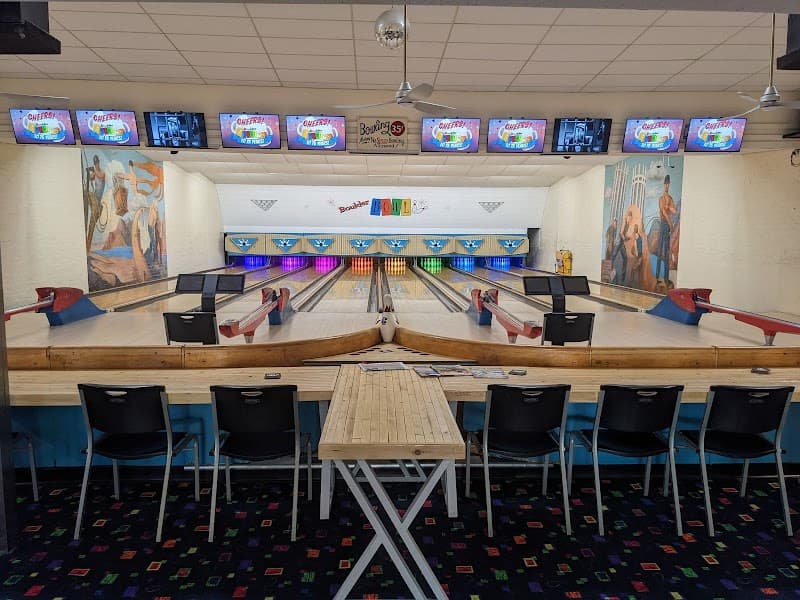 Interior view of Boulder Bowl bowling alley