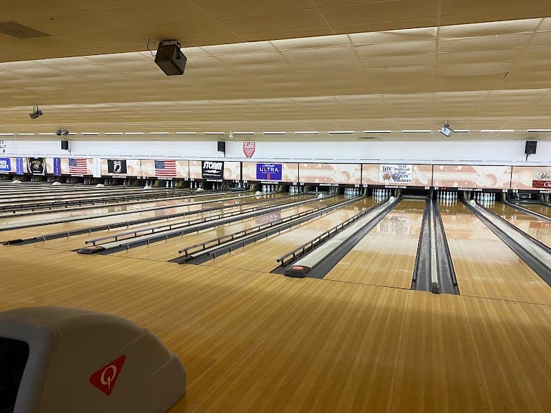 Interior view of Boulevard Lanes bowling alley