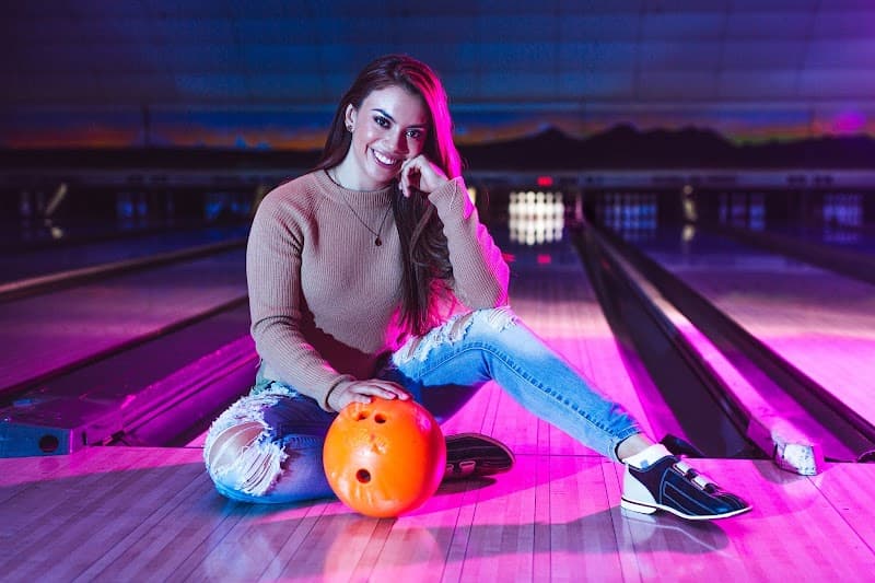 Interior view of Bowl El Paso bowling alley