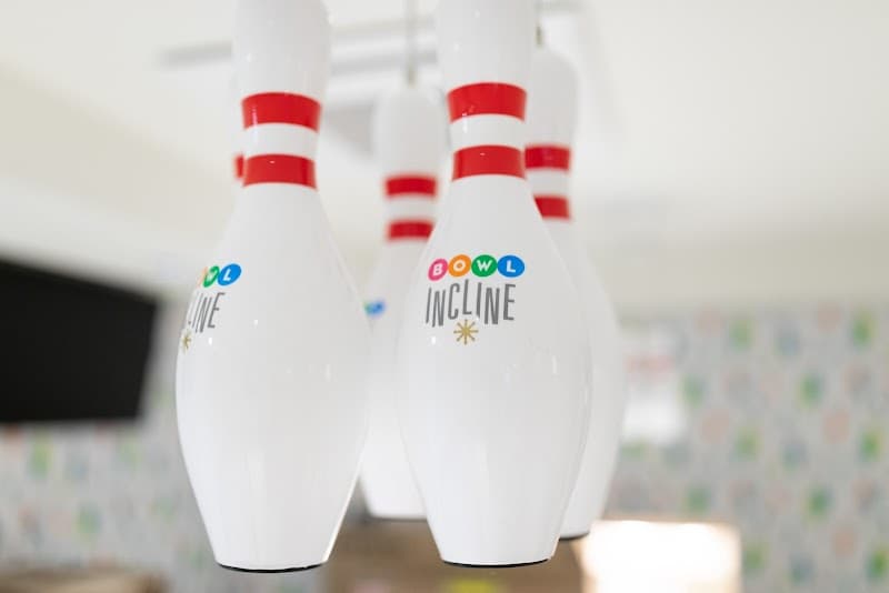 Interior view of Bowl Incline bowling alley