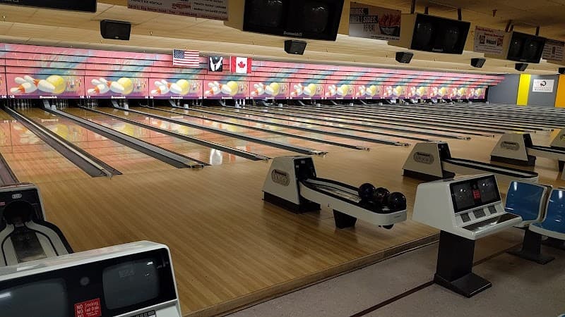 Interior view of Bowl One Lanes bowling alley