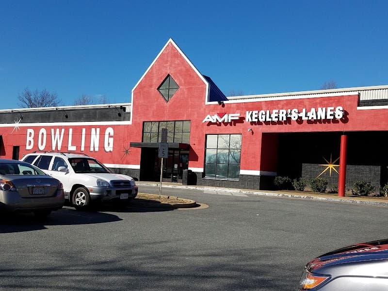 Interior view of Bowlero Charlottesville bowling alley