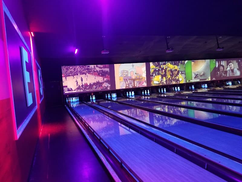 Interior view of Bowlero Christown bowling alley