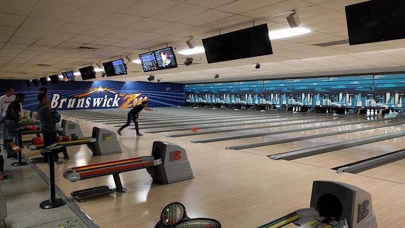 Interior view of Bowlero Deptford bowling alley