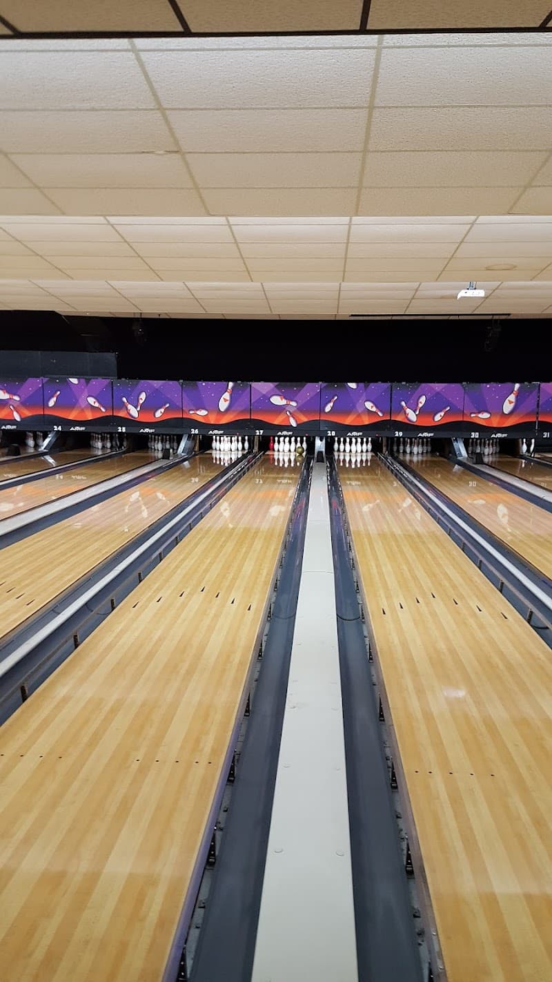 Interior view of Bowlero Greenville bowling alley