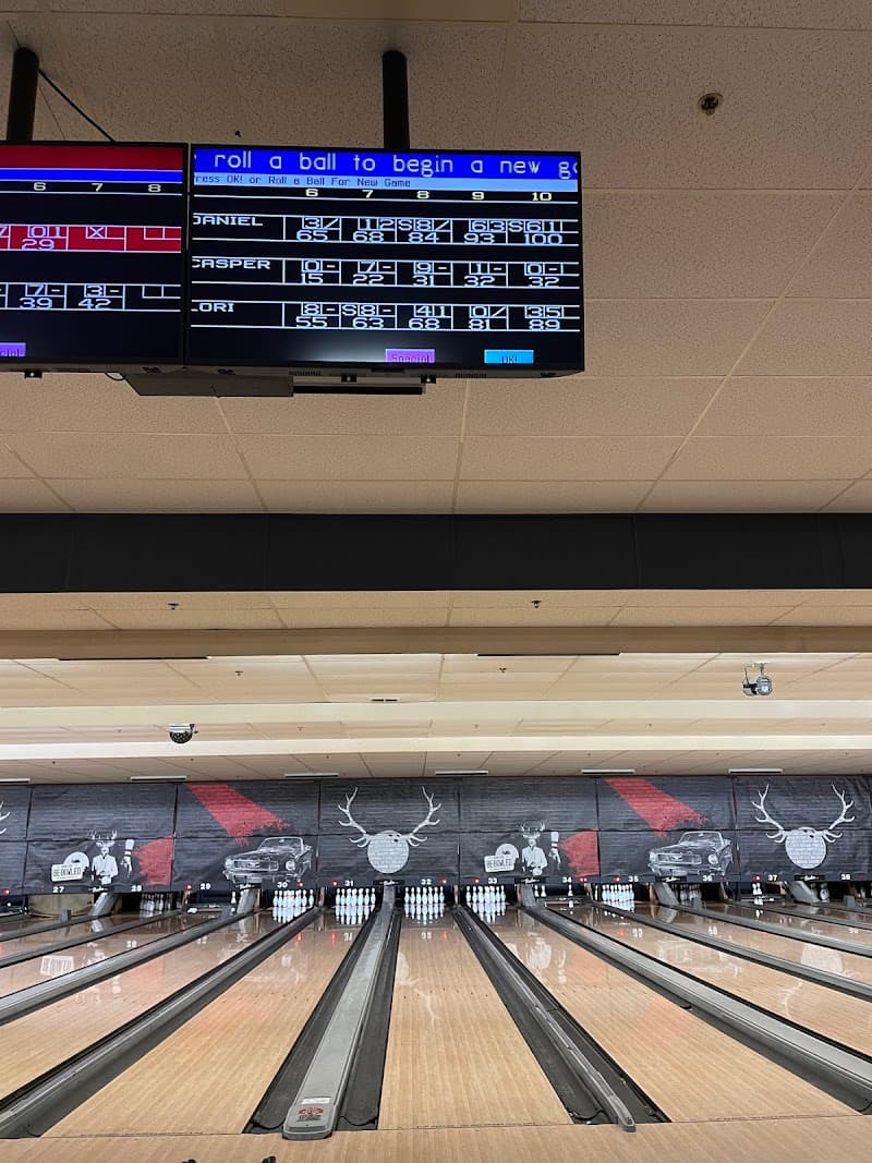 Interior view of Bowlero Lilburn bowling alley