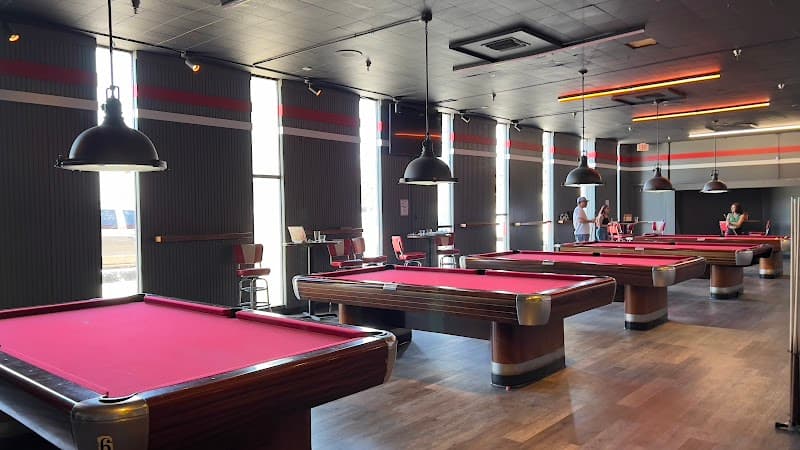 Interior view of Bowlero Montebello bowling alley