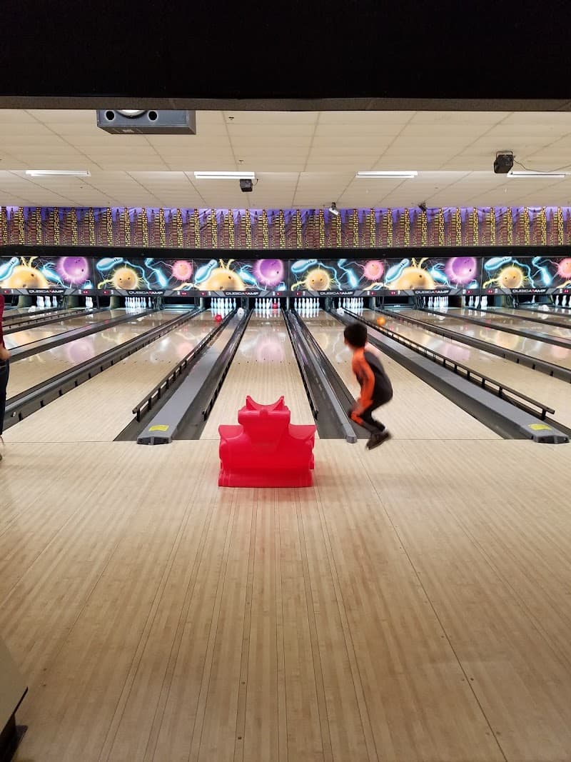 Interior view of Bowlero Northridge bowling alley