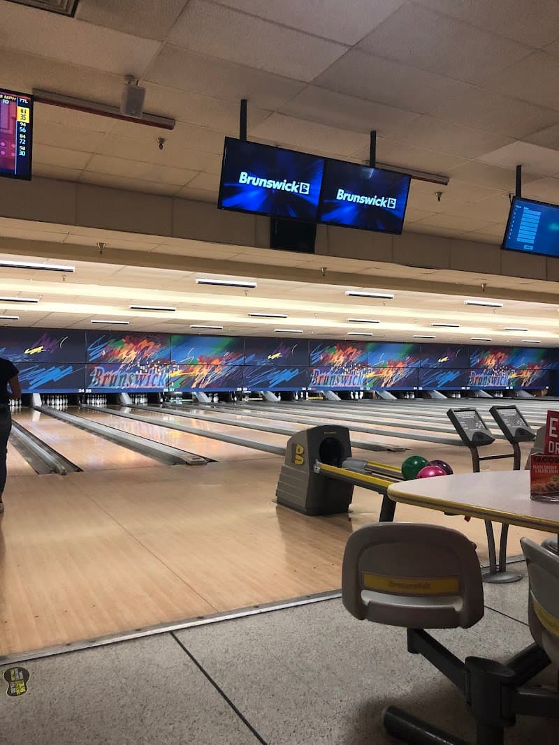 Interior view of Bowlero Palmdale bowling alley