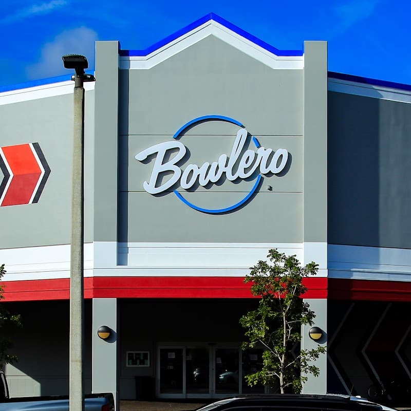 Interior view of Bowlero Port St. Lucie bowling alley