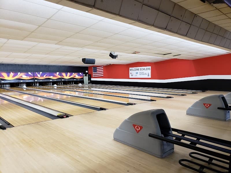 Interior view of Bowlero Savannah bowling alley