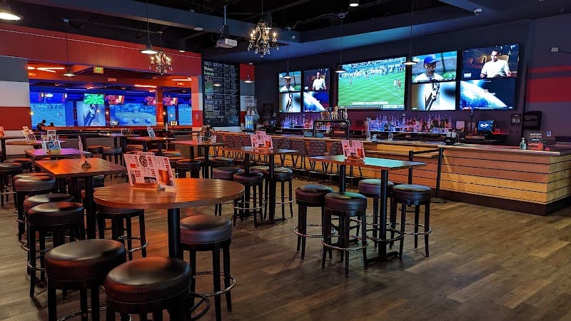 Interior view of Bowlero South Seattle bowling alley