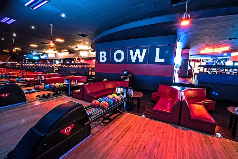 Interior view of Bowlero Torrance bowling alley
