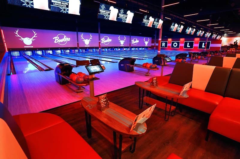 Interior view of Bowlero Tuscaloosa bowling alley