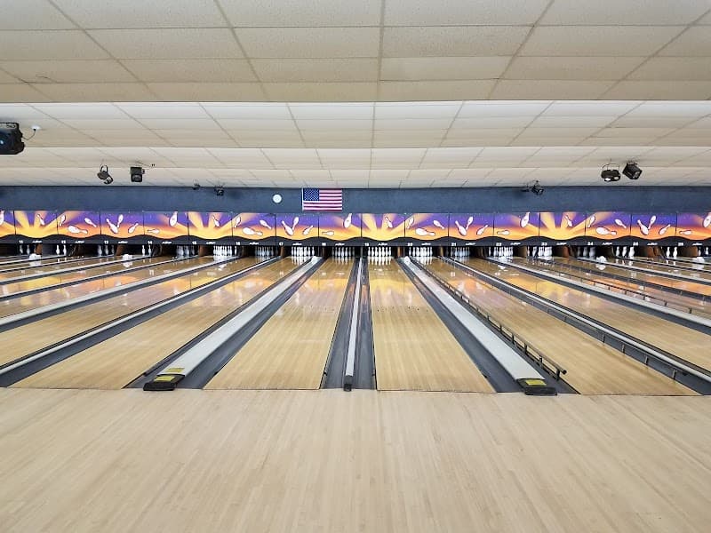 Interior view of Bowlero West Ocala bowling alley