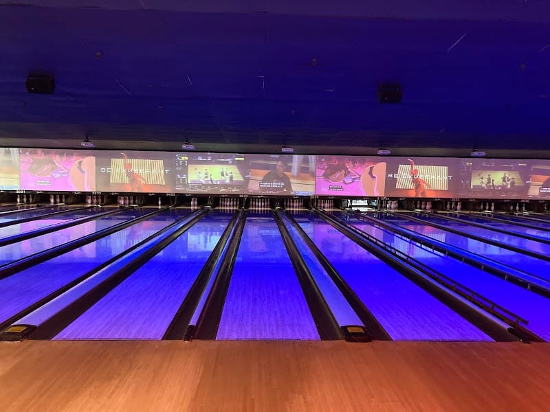 Interior view of Bowlero Wilmington bowling alley