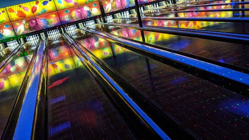 Interior view of Buffaloe Lanes Mebane Family Bowling Center bowling alley