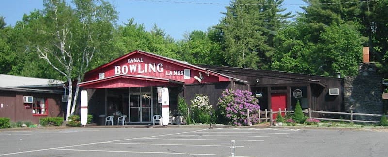 Interior view of Canal Bowling Lanes bowling alley