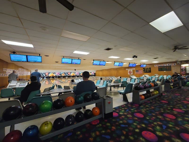 Interior view of Celebrity Bowl bowling alley
