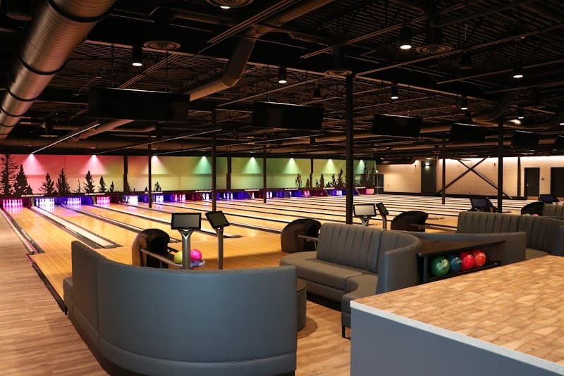 Interior view of City Center Community Activity Center bowling alley