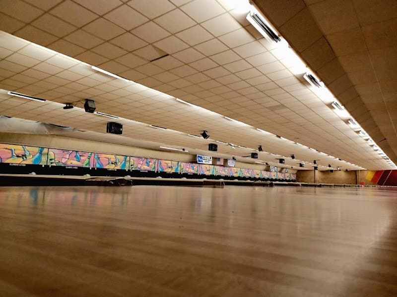 Interior view of Classic Lanes bowling alley