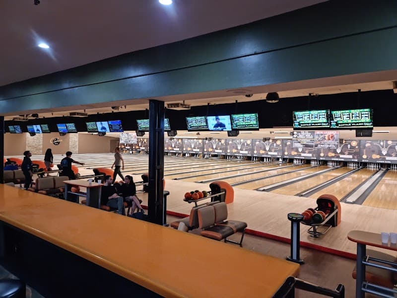 Interior view of Corbin Bowl bowling alley