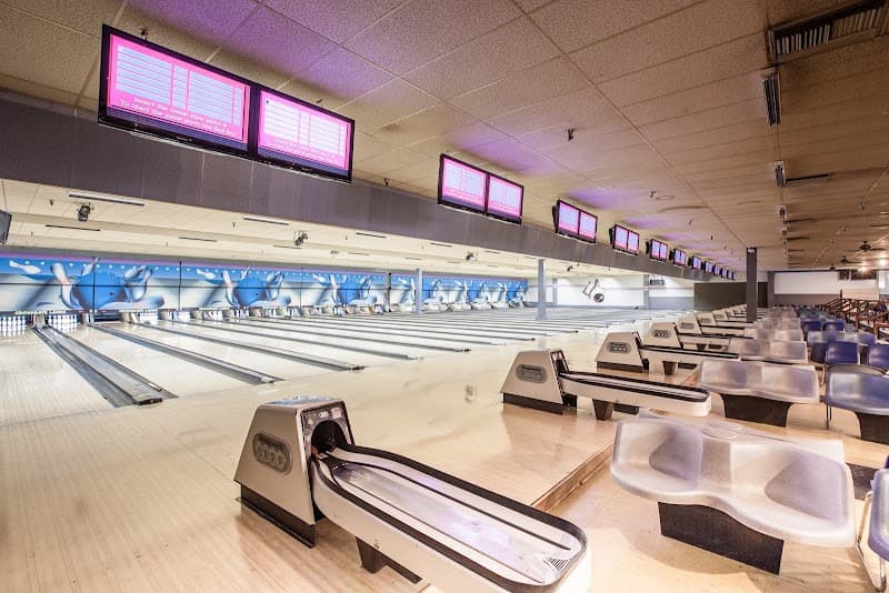 Interior view of Crossgate Lanes bowling alley