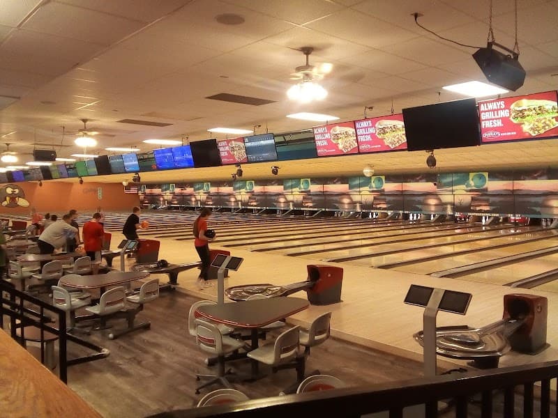 Interior view of Eastway Bowl bowling alley