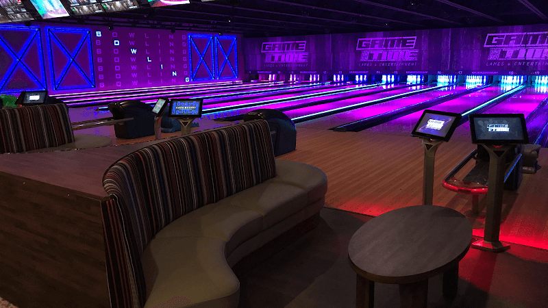 Interior view of Gametime Lanes & Entertainment (Amesbury Location) bowling alley
