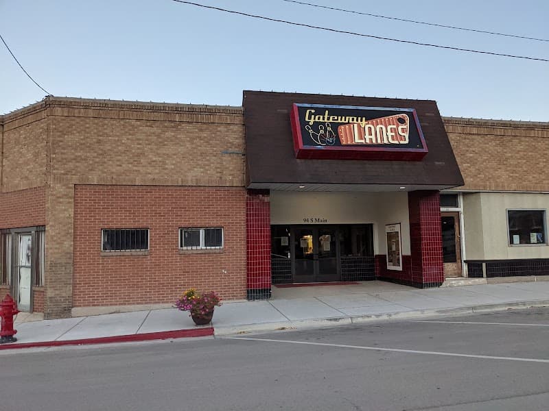 Interior view of Gateway Lanes bowling alley