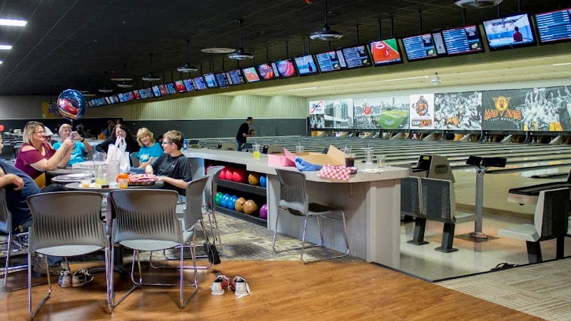 Interior view of Georgetown Entertainment bowling alley