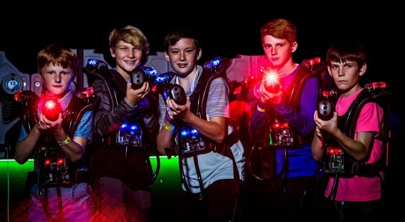 Interior view of Grand Station Entertainment bowling alley