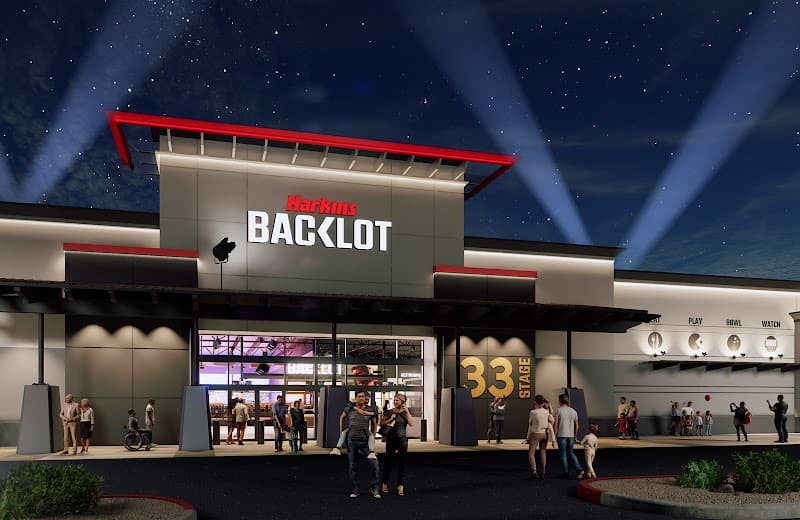 Interior view of Harkins Norterra BackLot bowling alley