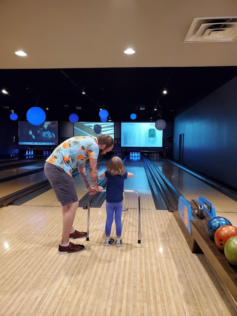 Interior view of High 5 Entertainment bowling alley