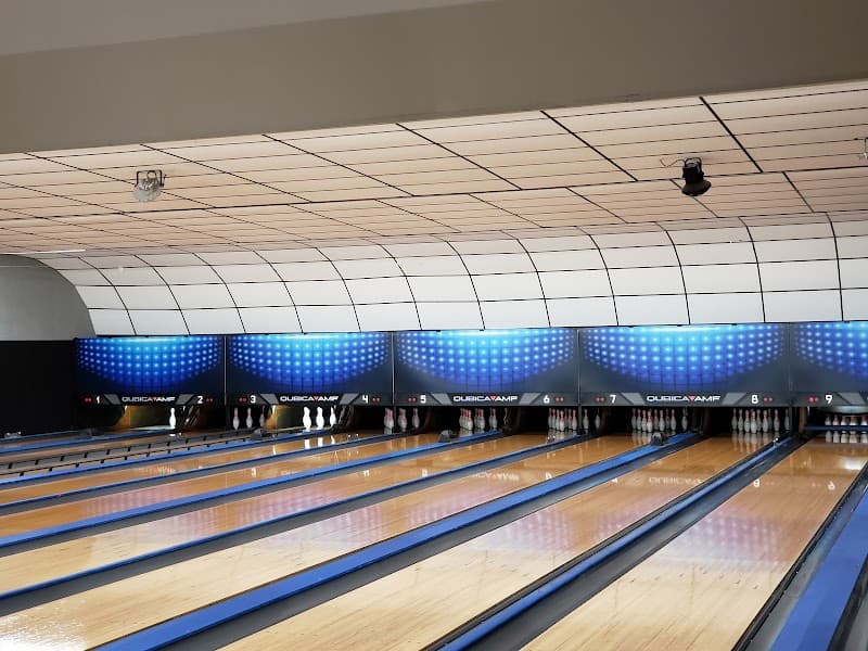 Interior view of Hudson Bowling Lanes bowling alley