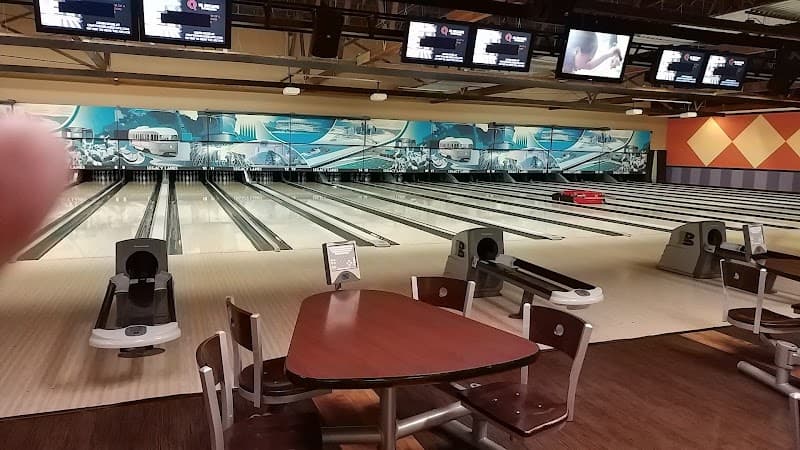 Interior view of Legacy Lanes bowling alley
